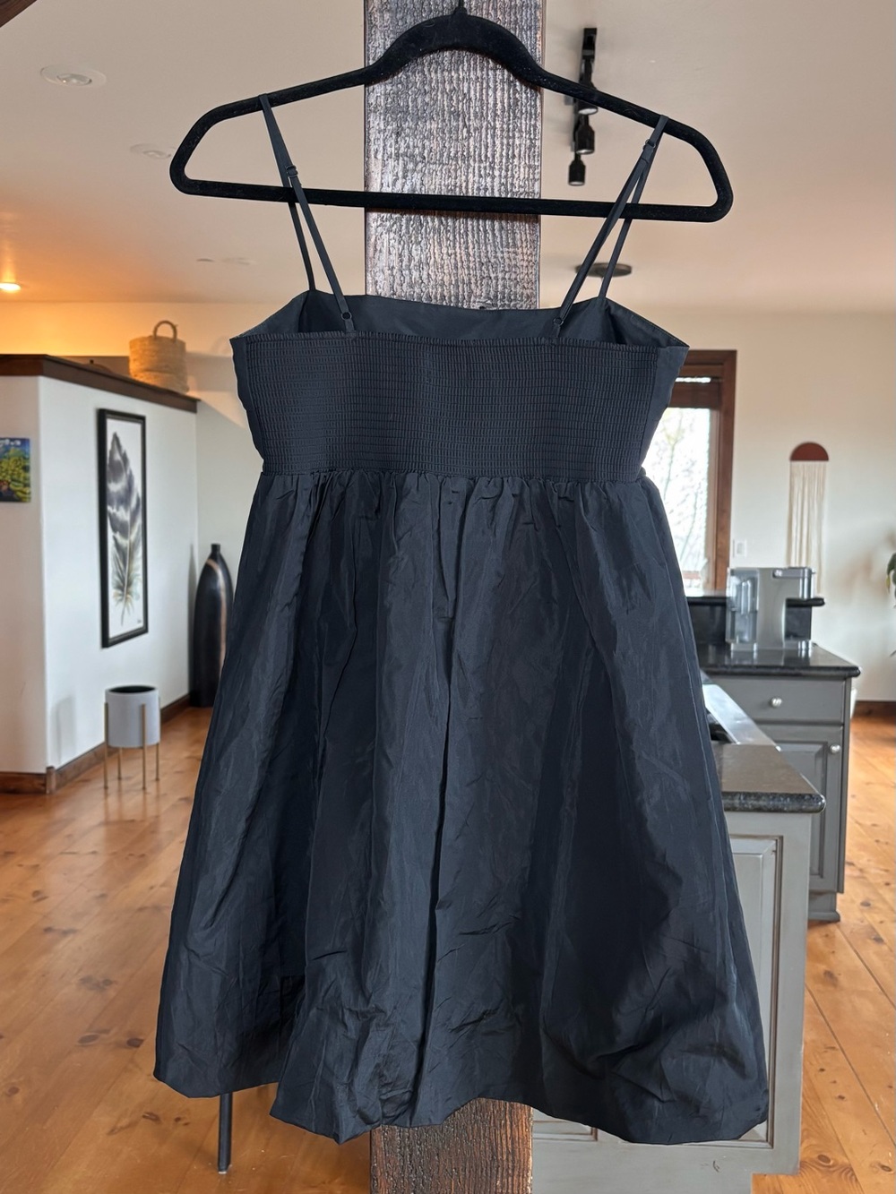 ARITZIA Sunday Best Elio Poplin Bubble Mini Dress Black Babydoll - Picture 10 of 16